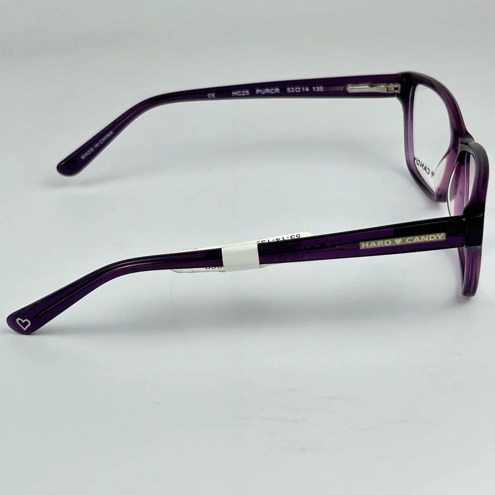 Hard Candy Purple‎ Women's Eyeglasses Frames 53-14-135 HC25 PURCR